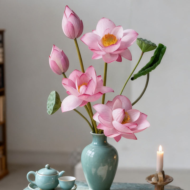 Realistische Lotus Bloem Arrangement