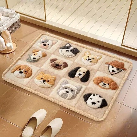Schattige Honden-Thema Badmat