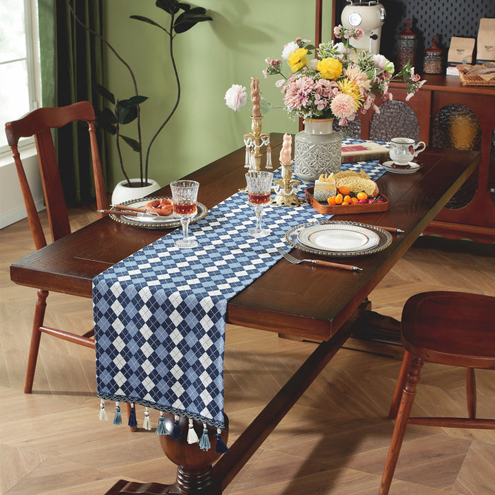 Elegante Geruite Tafelkleed