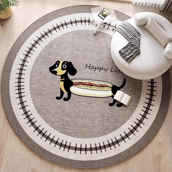Decoratieve Honden-Thema Area Rug voor Thuisdecoratie