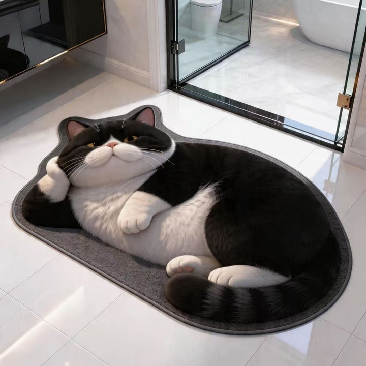 Pluche Cartoon Kat Vloerkleed