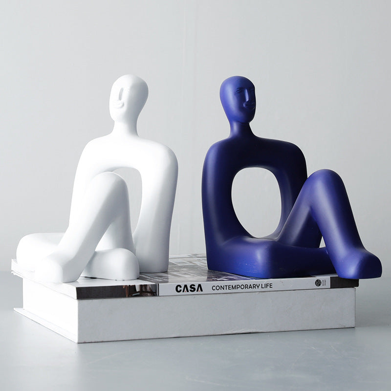 Abstract Decoratieve Zittende Figurine