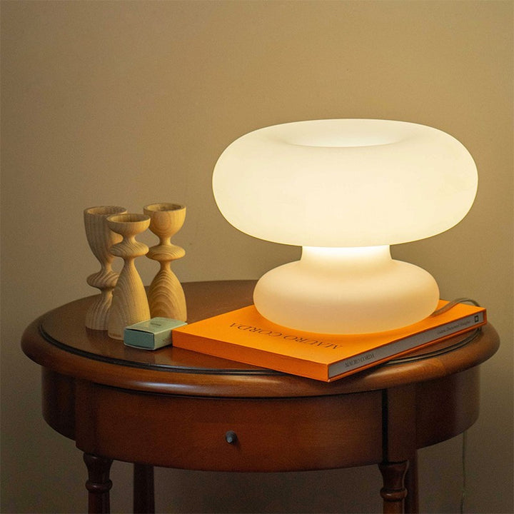Moderne Glazen Tafel lamp met Zachte Verlichting