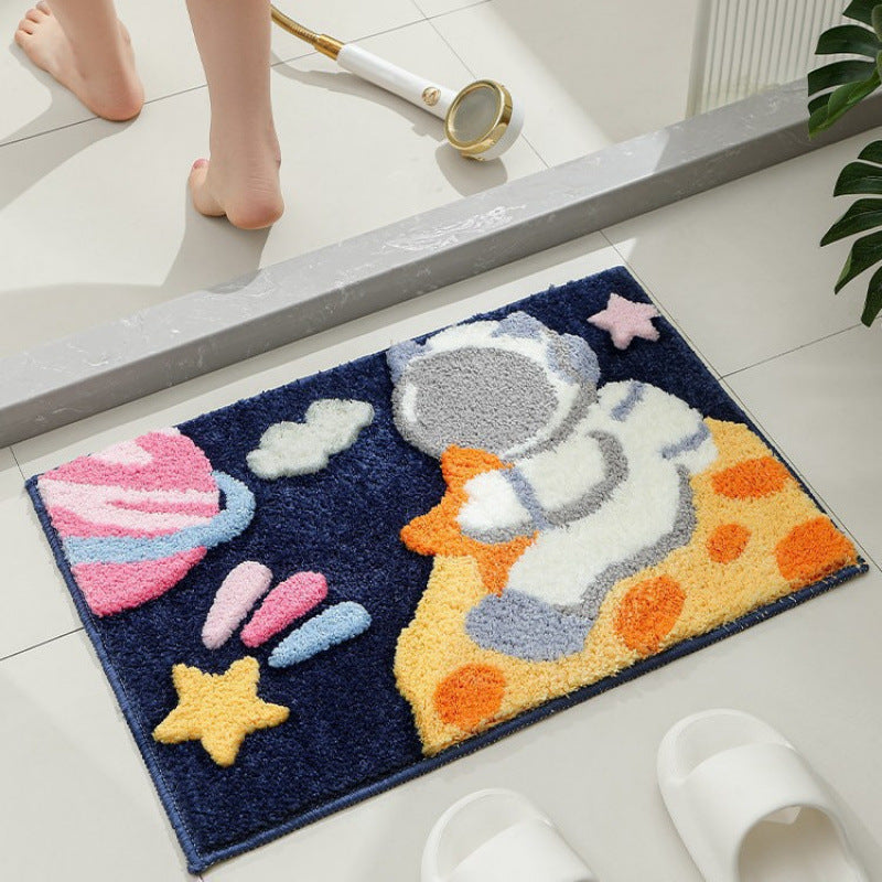 Speelse Raket-Thema Badmat