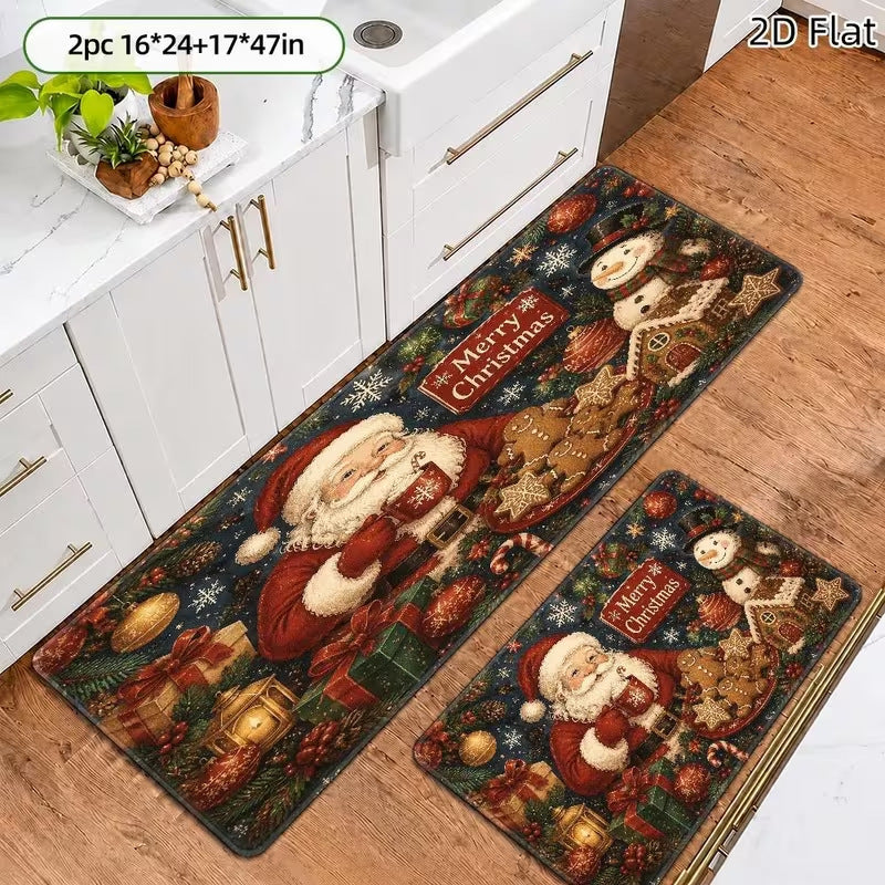 Kerst-Thema Keukenmat Set