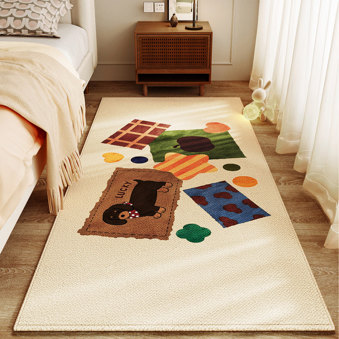 Speelse Patchwork Vloerkleed