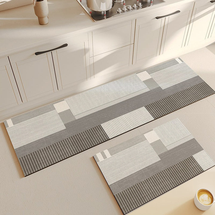 Abstract Geometric Keuken Loopmat