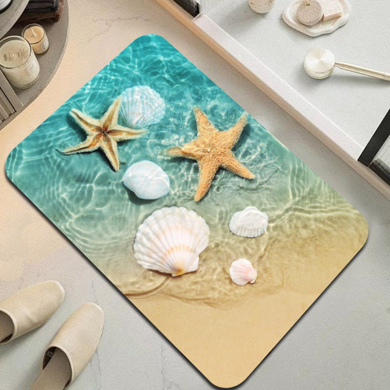 Coastal-Themed Decoratieve Mat