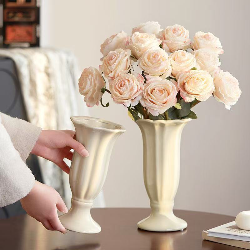 Elegante Bloemen Keramische Vaas
