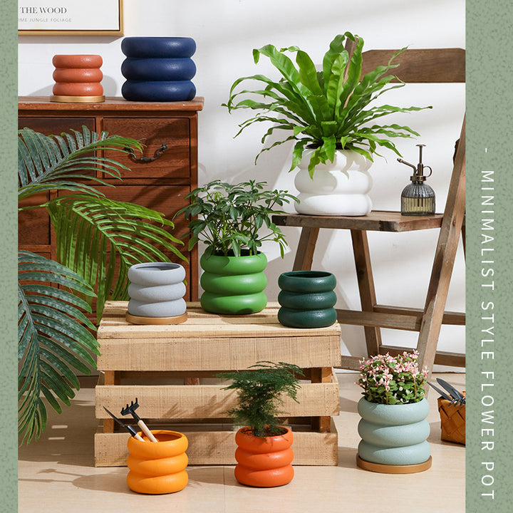 Moderne Ronde Plantenbakken voor Binnenplantdecoratie
