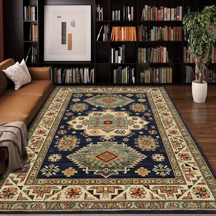 Vintage-Inspirerende Geometrische Tapijt
