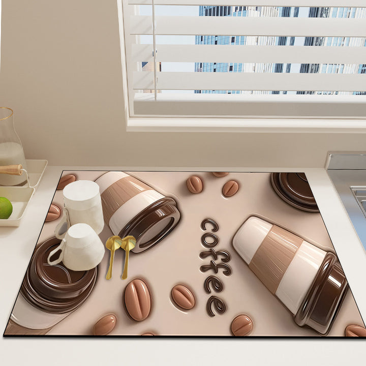 Bloemenprint Decoratieve Vloerkleed