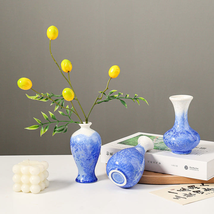 Artistiek Bloemmotief Keramische Vaasje