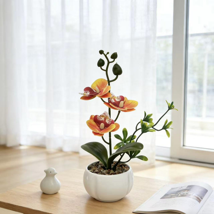 Elegante Kunstorchidee Plant voor Decoratieve Thuisdisplay