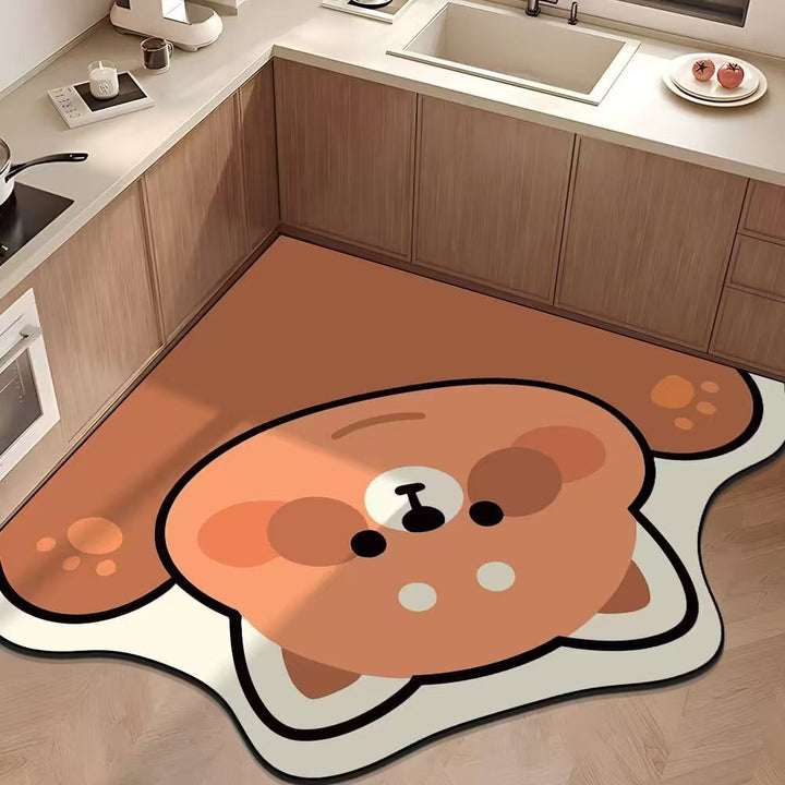Cartoon Hond-Vormige Vloerkleed
