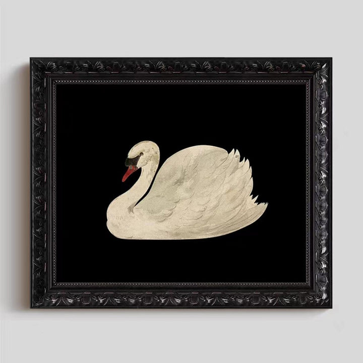 Ingedeeld Artistiek Zwaan Muurdecor