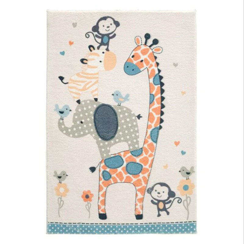 Schattige konijnenthema decoratieve vloerkleed voor thuis