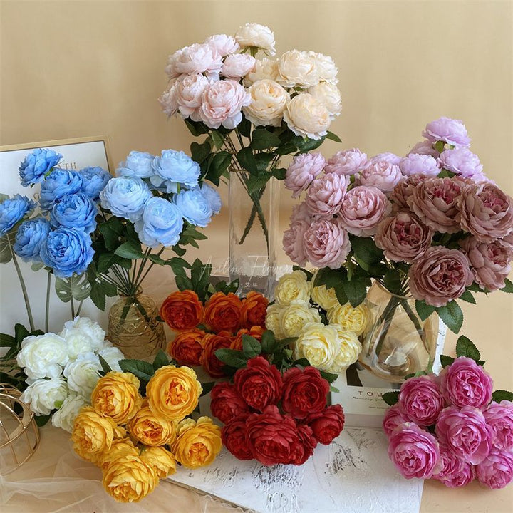 Elegante Faux Rozen Boeket voor Huisdecoratie