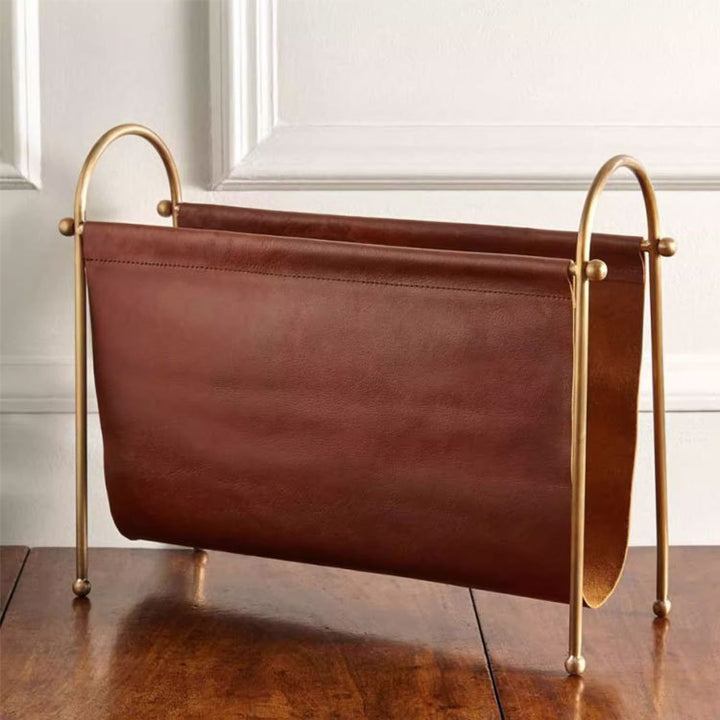 Elegante Leren Magazinehouder