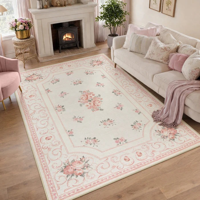 Bloemrijke Vintage Vloerkleed