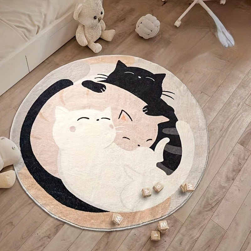 Leuke Cartoonfiguur Ronde Vloerkleed