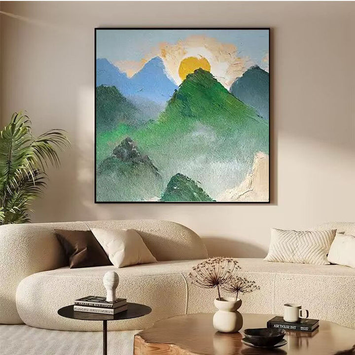 Majestueus Berglandschap Canvas Art