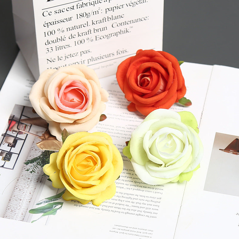 Elegante Zijde Rozen Speld voor Decoratief Gebruik