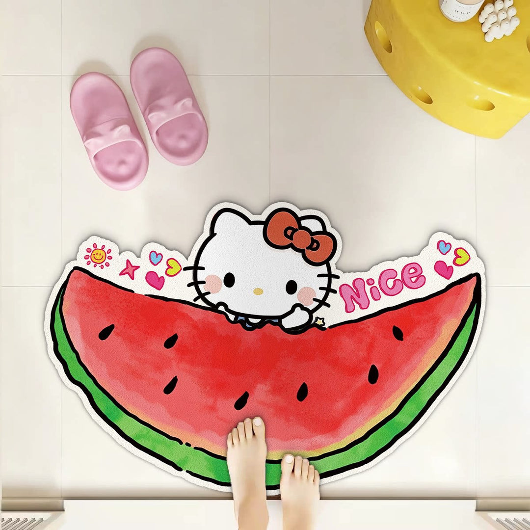 Cartoon Fruit-Themed Badmat