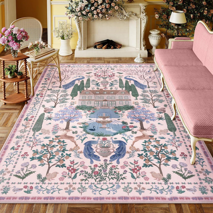 Ornate Bird Design Vloerkleed