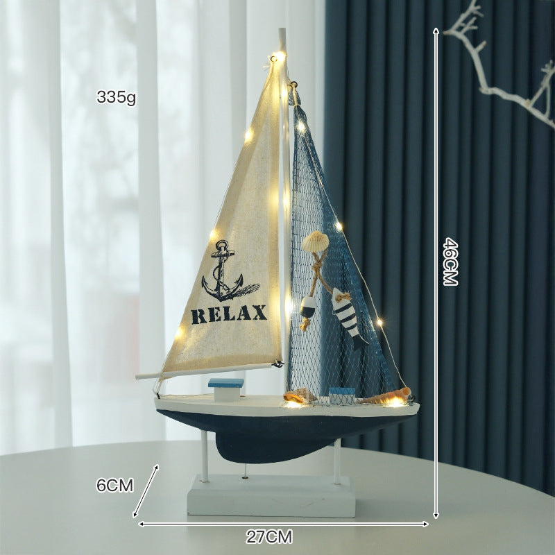 Nautical Zeilboot Beeldje Display