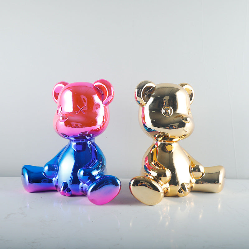 Decoratieve Glanzende Beer Figurin