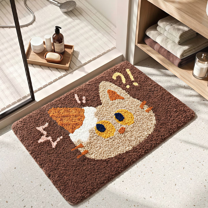 Pluche Cartoon Kat Badmat
