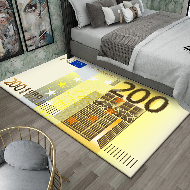 Dollar-Thema Decoratieve Vloerkleed