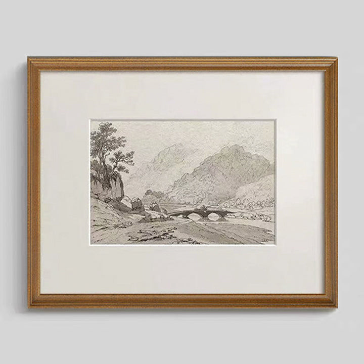 Ingelijste Vintage Landschapskunst