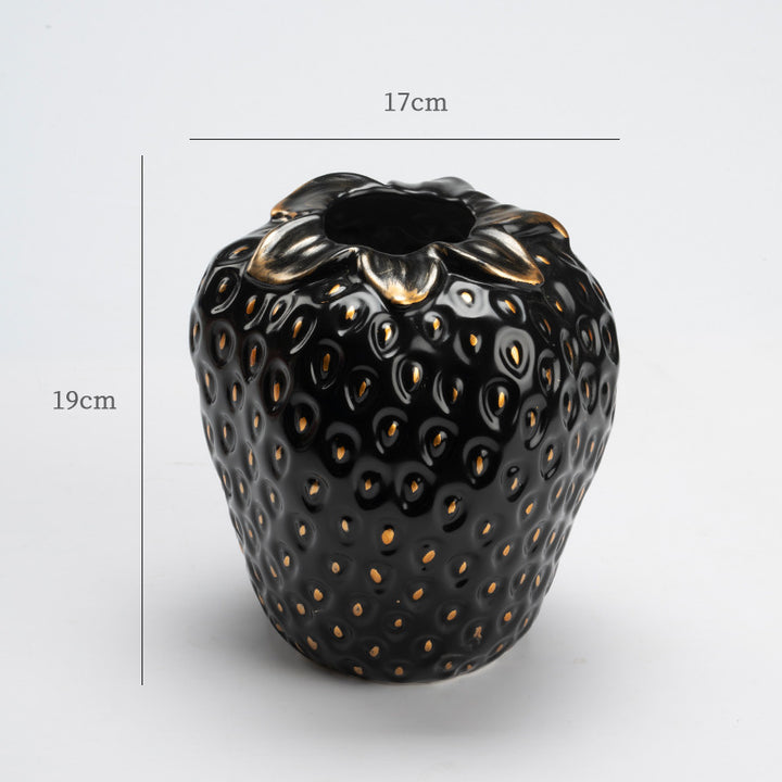 Aardbei-vormige Decoratieve Keramische Vaasje