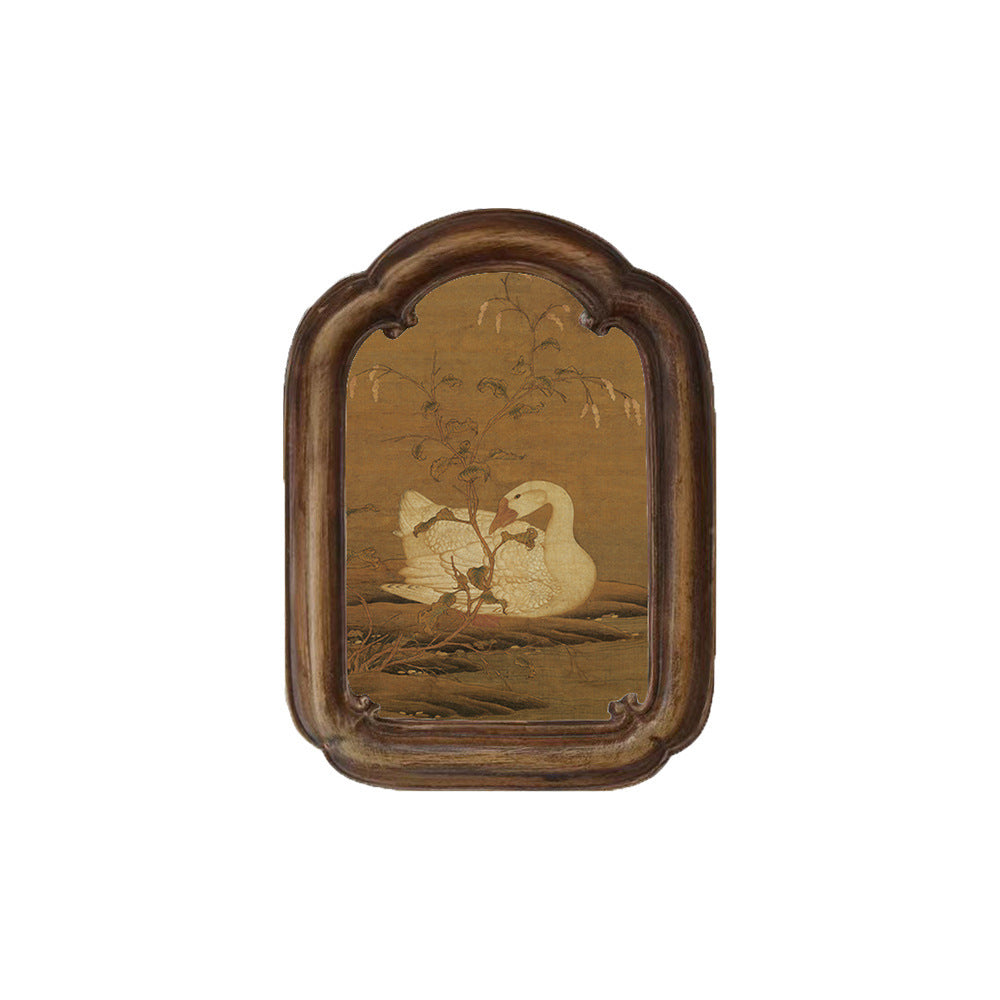 Decoratieve Gecadreerde Bloemstilleven Kunstwerk