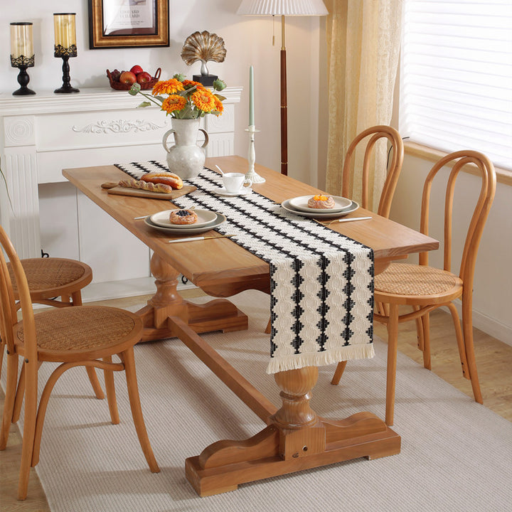 Moderne Franje Tafel Runner