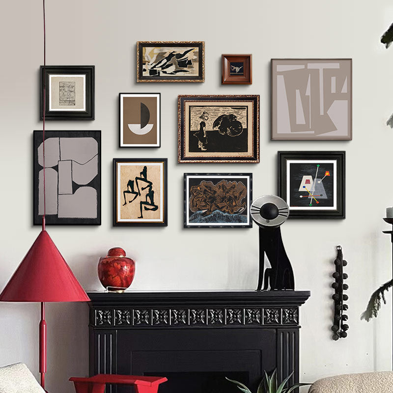 Ingels Geëframeerde Expressionistische Wandkunst
