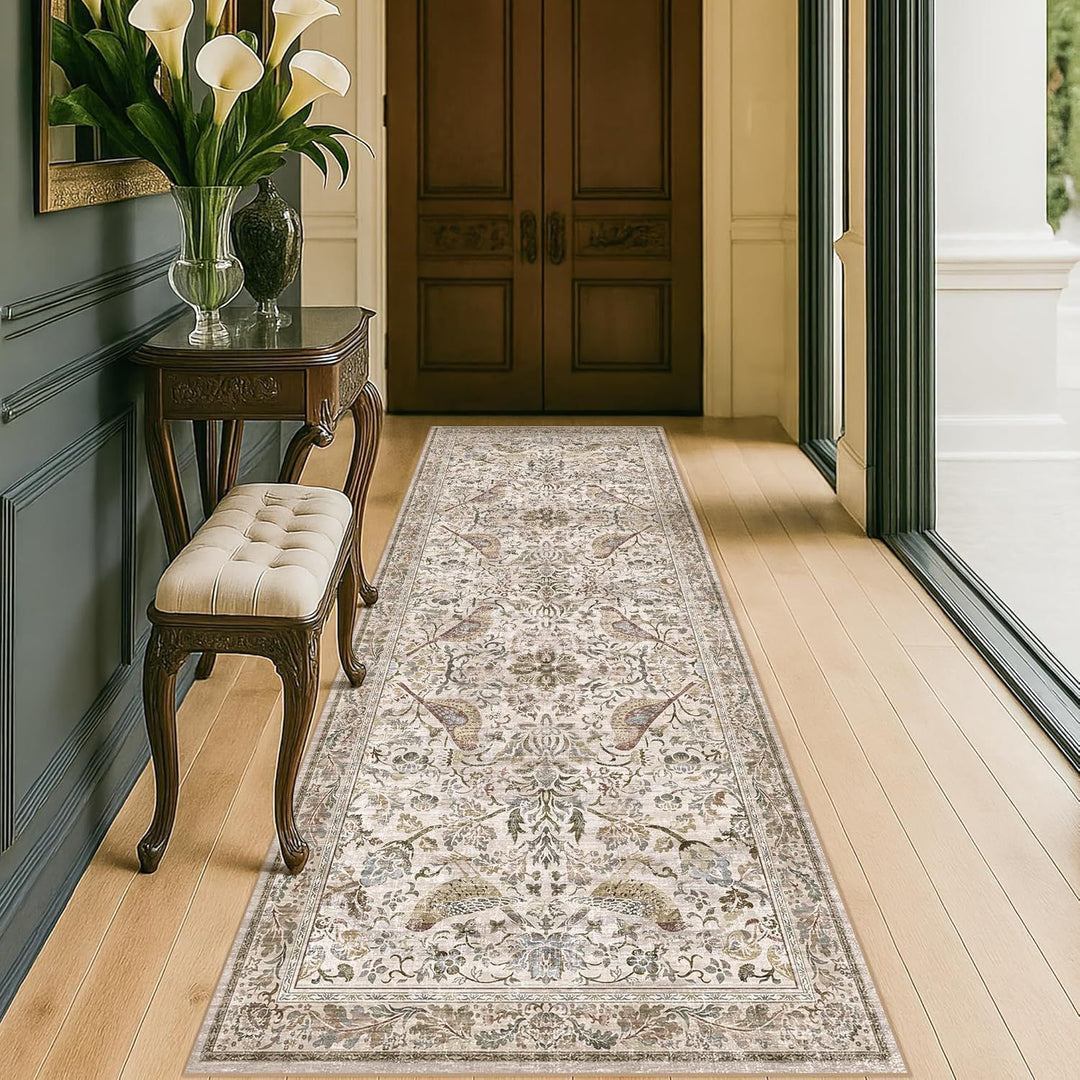 Elegante Vintage-Inspiratie Loper Tapijt