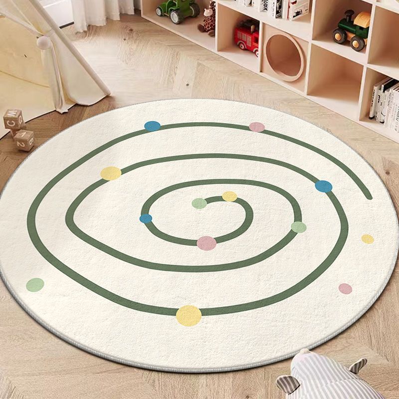 Speelse Circulaire Area Rug