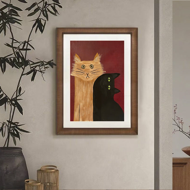 Kat-Thema Artistieke Muurdecoratie