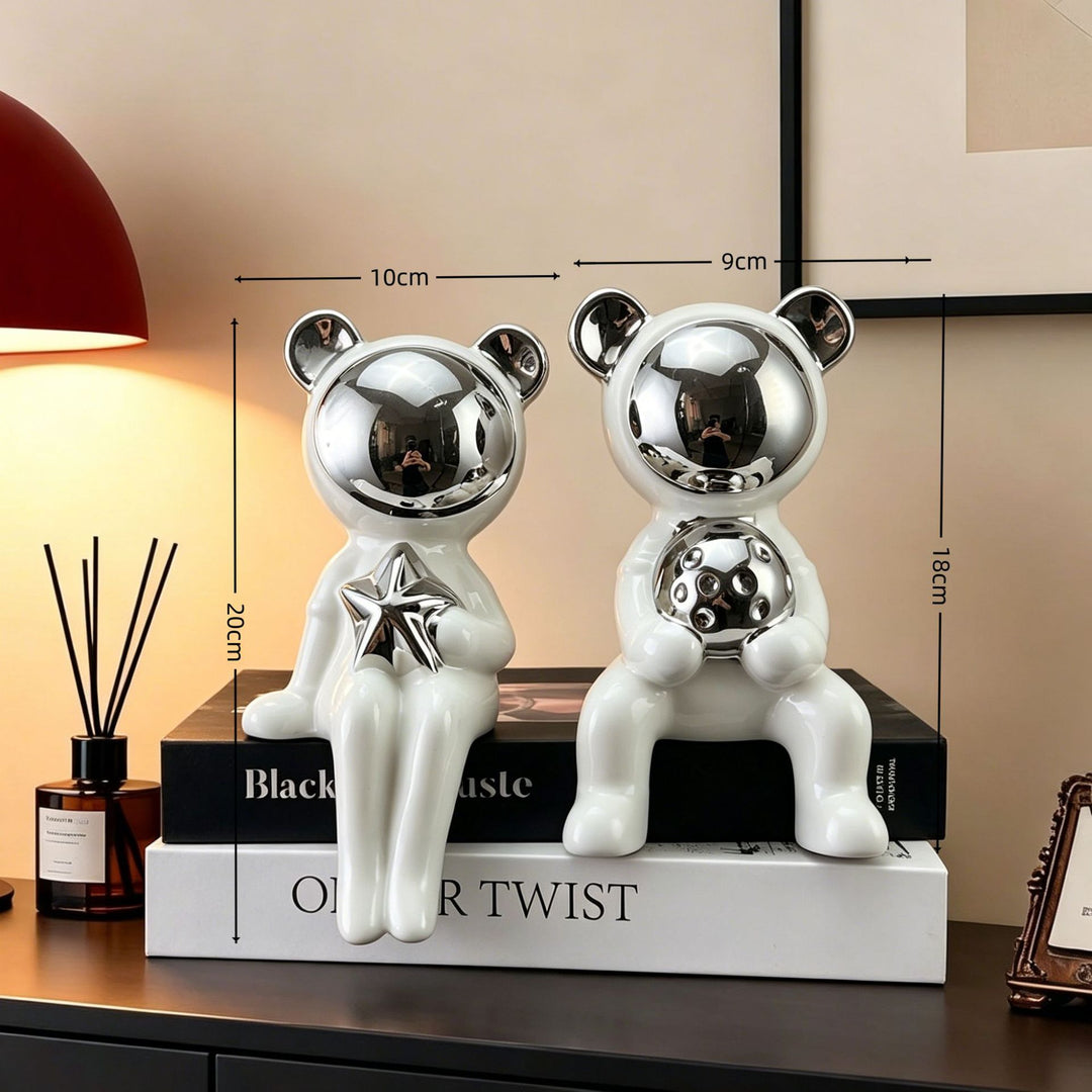 Decoratieve Beer Standbeeld voor Huisdecoratie Tentoonstelling