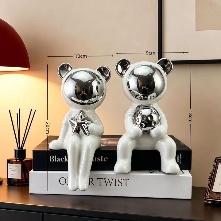 Decoratieve Beer Standbeeld voor Huisdecoratie Tentoonstelling