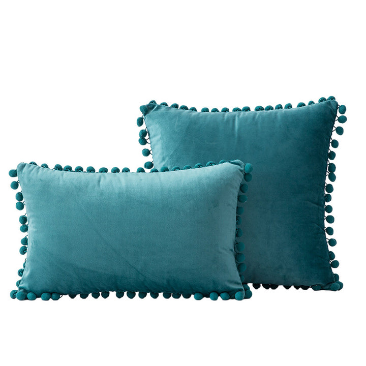 Decoratieve Pom-Pom Accent Kussen
