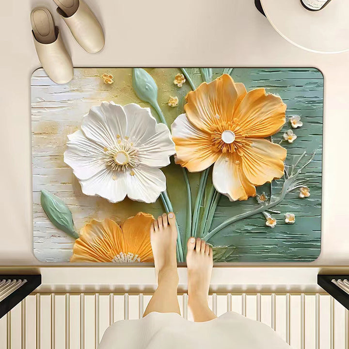 Bloemmotief Mat
