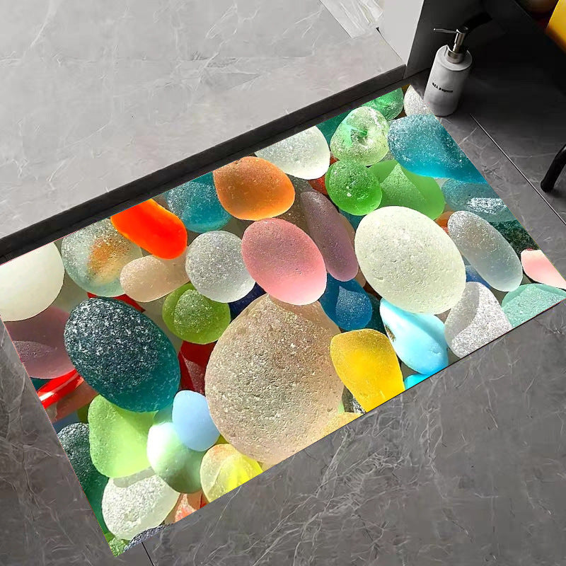 Artistieke 3D Edelsteen-Thema Badmat