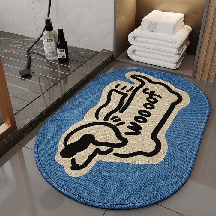 Schattige Honden-Thema Antislip Badmat