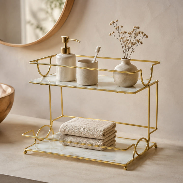 Elegant Twee-Tier Serveerschaal