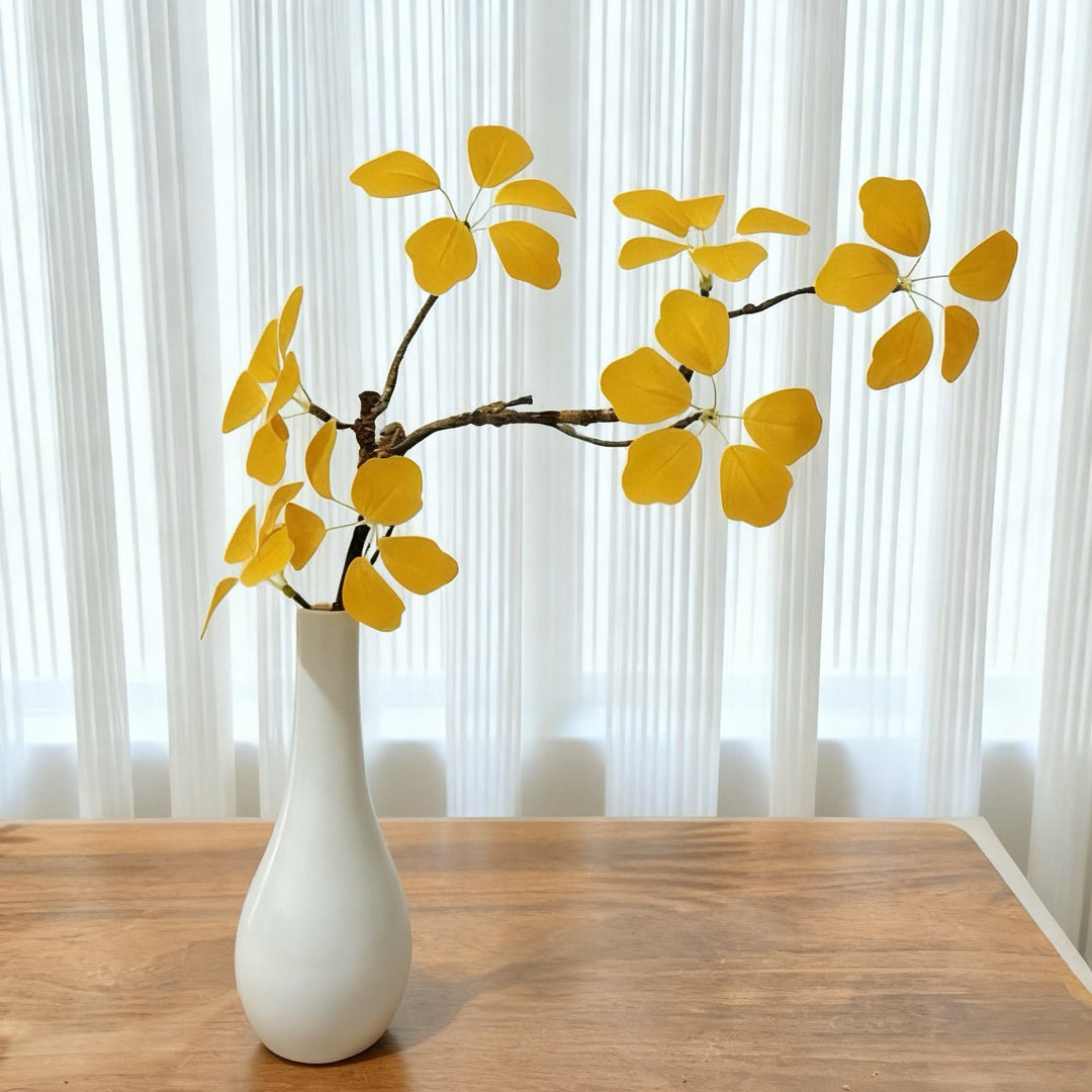 Decoratieve Nep Gele Blad Arrangement voor Woondecoratie