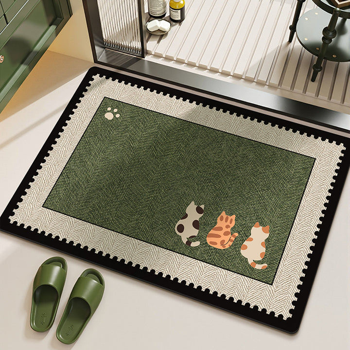 Kat-Thema Binnen Decoratieve Gebiedsmat voor Thuis